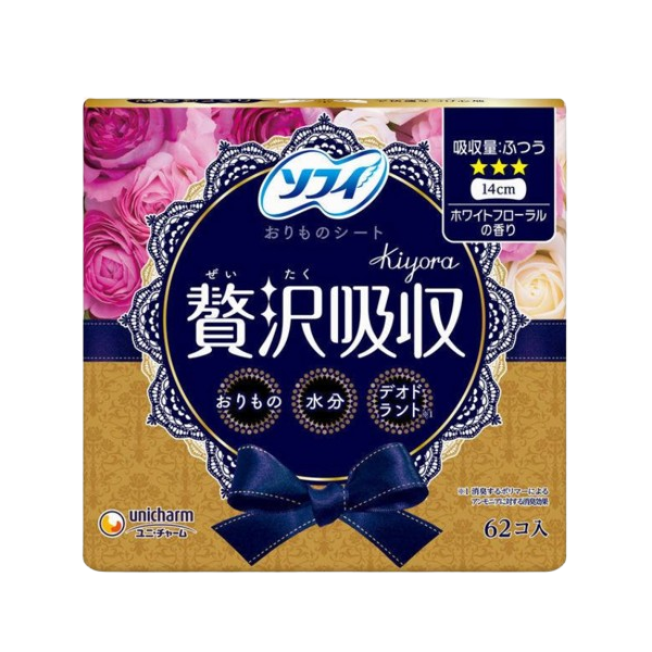 소피 키요라 팬티라이너 플로럴 14cm 62매입