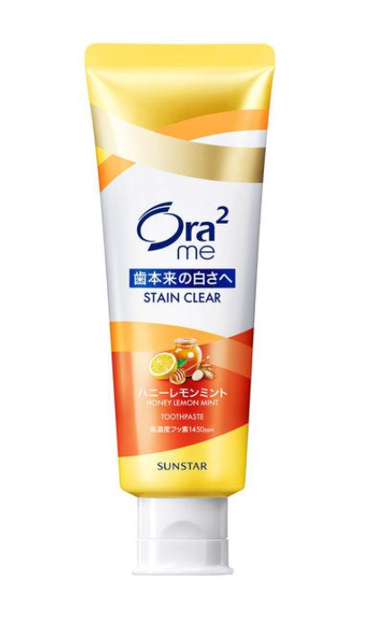 Ora2 오라투미 스테인 클리어 페이스트 허니레몬 미백 치약 130g