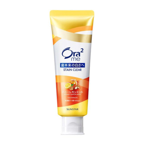 Ora2 오라투미 스테인 클리어 페이스트 허니레몬 미백 치약 130g