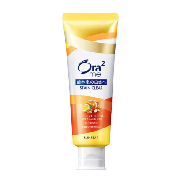 Ora2 오라투미 스테인 클리어 페이스트 허니레몬 미백 치약 130g