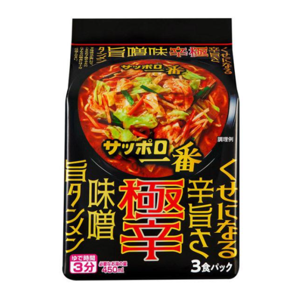 산요식품 삿포로 제일 극신 된장탕면 3개입 1봉