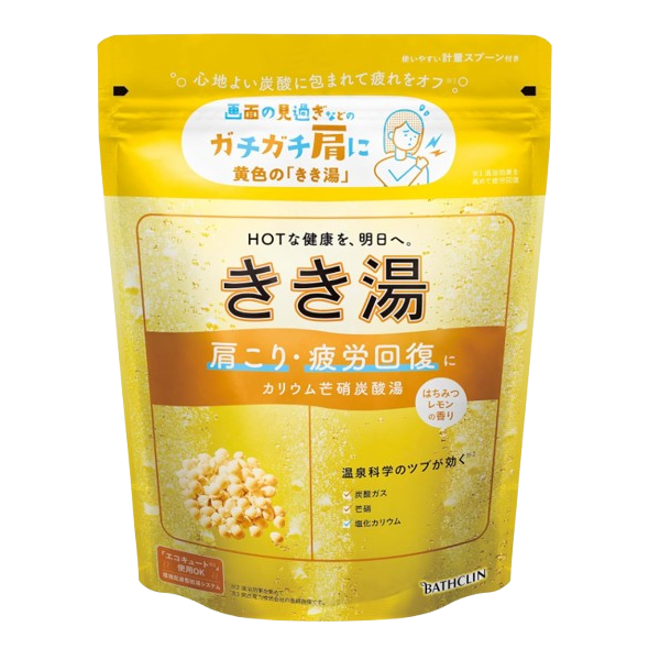 키키유 칼륨 탄산탕 입욕제 꿀레몬향 360g