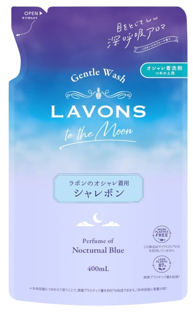 라봉 투더문 옷 세제 녹터널 블루향 리필 400ml