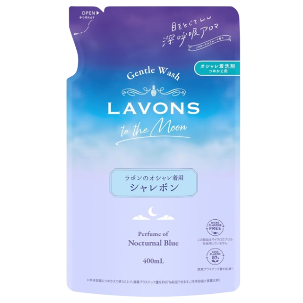 라봉 투더문 옷 세제 녹터널 블루향 리필 400ml