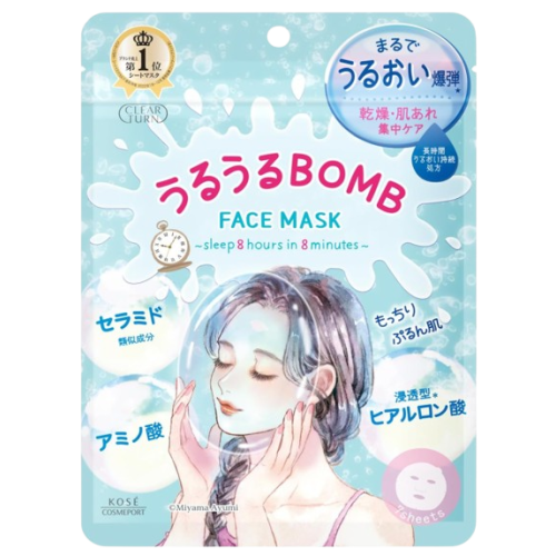 KOSE 클리어턴 윤기나는 BOMB 마스크팩 7매입