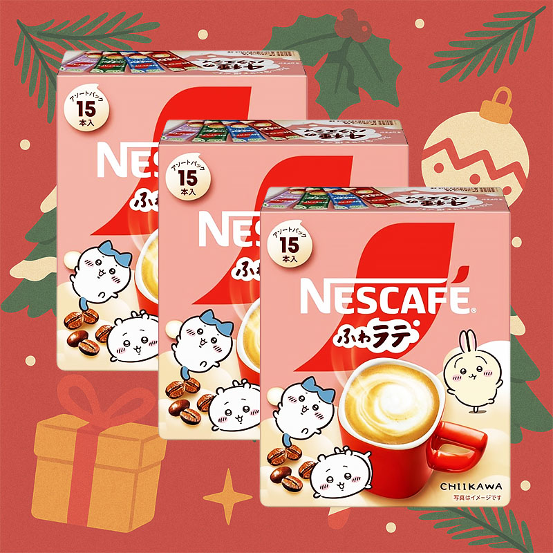 네스카페 후와라떼 치이카와 모둠팩 15p 3개 세트