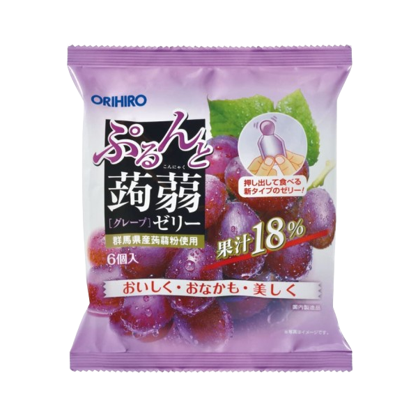 일본 오리히로 곤약젤리 포도 3개 세트