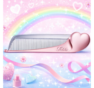 리파 하트콤 아이라 꼬리빗 로즈골드색