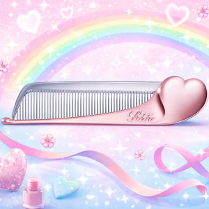 리파 하트콤 아이라 꼬리빗 로즈골드색