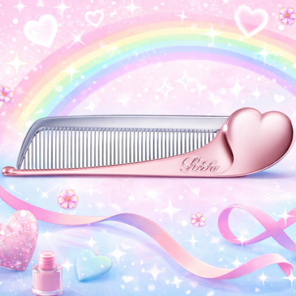 리파 하트콤 아이라 꼬리빗 로즈골드색