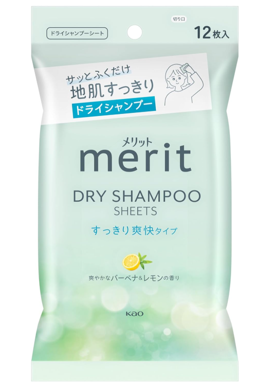 메리트 드라이 샴푸시트 화이트 그린 12장입