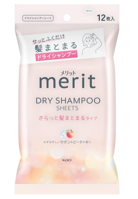 메리트 드라이 샴푸시트 보송보송 타입 12장입