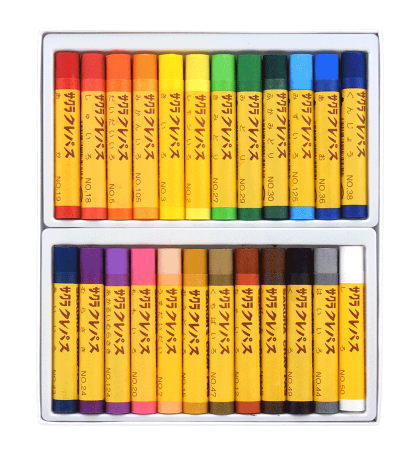 사쿠라 고무밴드부착 크레파스 24색 LP24R