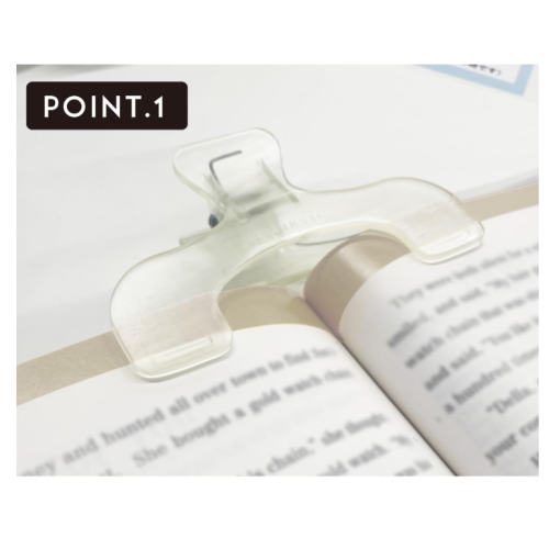 선스타 문구 우칸무리 북클립 북집게 클리어 피치베이지