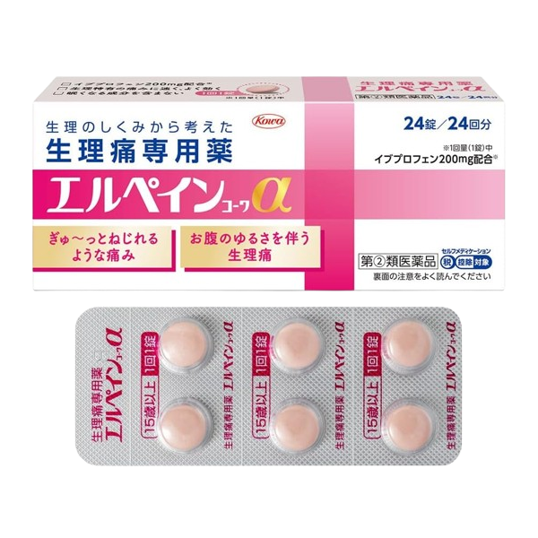 엘페인 코와 생리통 진통제 24정