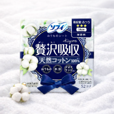 소피 천연 코튼 무향료 팬티라이너 52개입