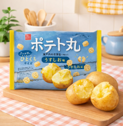 포테이토 원형 감자스낵 소금맛 108g