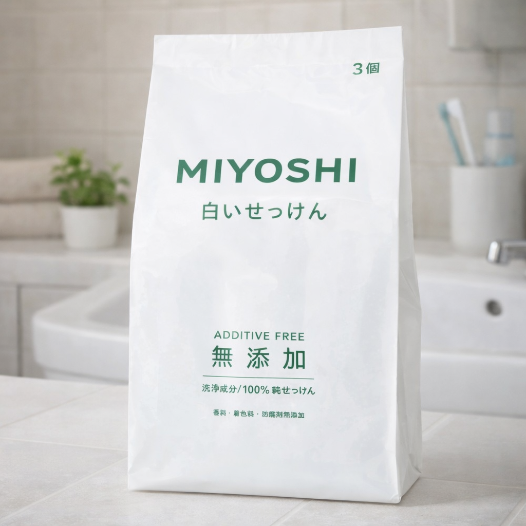 무첨가 화이트 비누 108g × 3개입