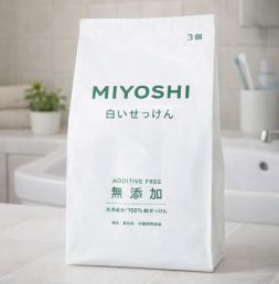 무첨가 화이트 비누 108g × 3개입