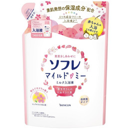 소프레 마일드 미 밀크 입욕제 (사쿠라향) 리필형 600mL