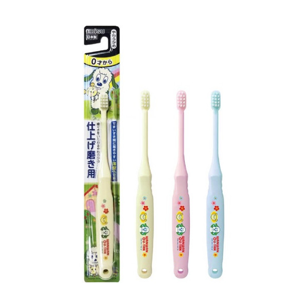 에비스 어린이 까꿍! 마무리 닦기용 칫솔(색상랜덤)