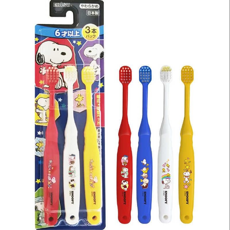 에비스 어린이 스누피 칫솔 6세이상(3개입)