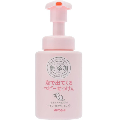 미요시 무첨가 거품으로 나오는 아기 비누 250ml