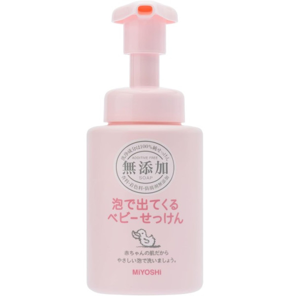 미요시 무첨가 거품으로 나오는 아기 비누 250ml