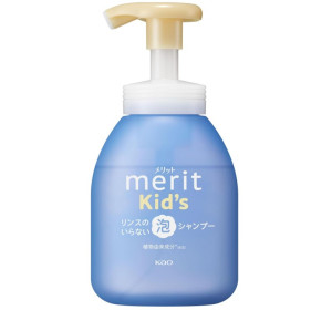 카오 메리트 키즈 린스가 필요 없는 거품 샴푸 330ml
