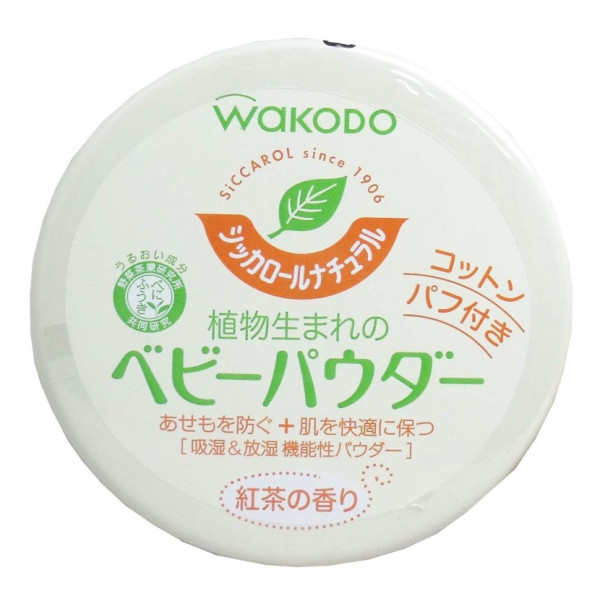 아사히 와코도 내츄럴 베이비 파우더 홍차향 120g