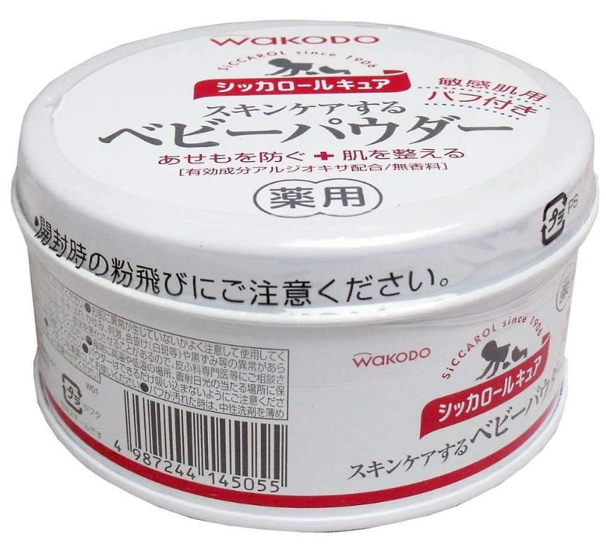 와코도 시카롤 큐어 베이비파우더 140g