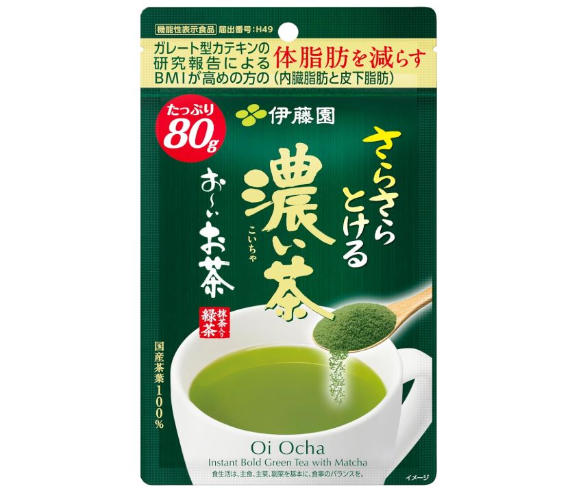 이토엔 오~이 진한 녹차 분말 80g
