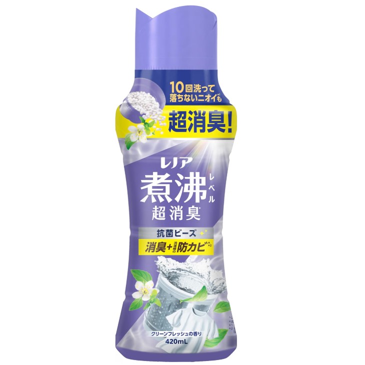 레노아 향균 비즈 섬유유연제 클린 프레쉬향 본체 420ml