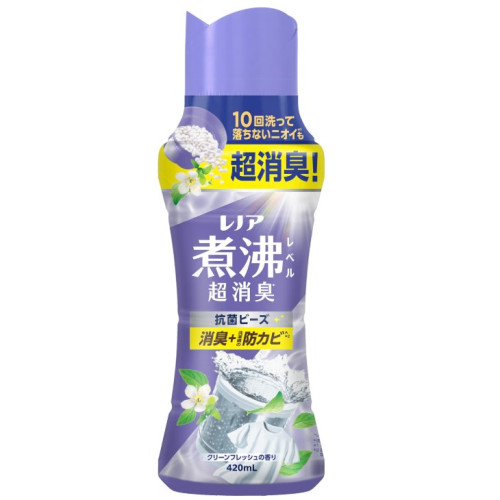 레노아 향균 비즈 섬유유연제 클린 프레쉬향 본체 420ml